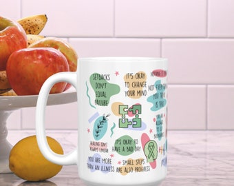 Mental Health Daily reminders mug Positive Affirmation mug Daily affirmations mug gift for her mental health gift coffee mug Self Care Mug