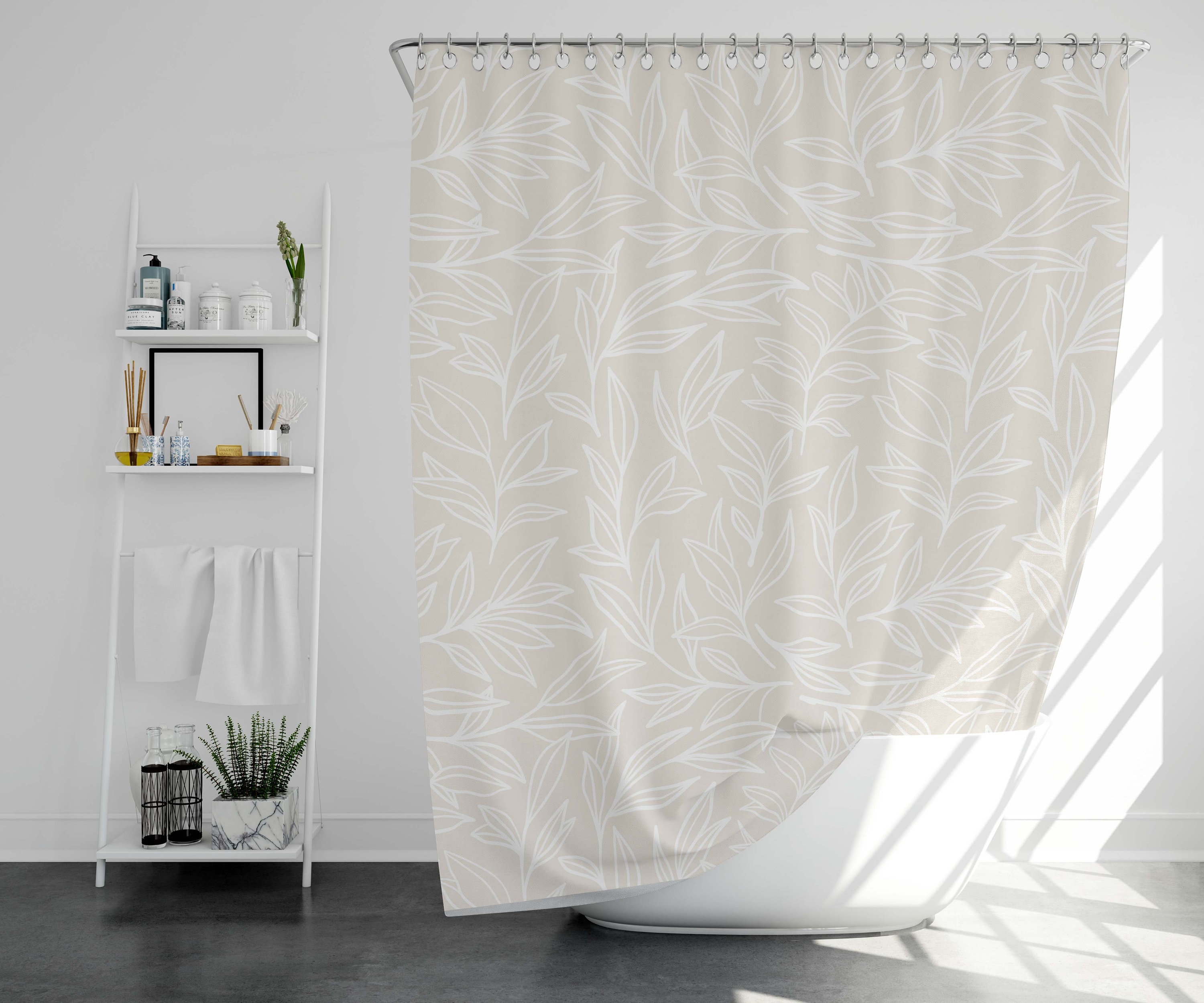 Copper Grove Aleza Shower Curtain - Ivory