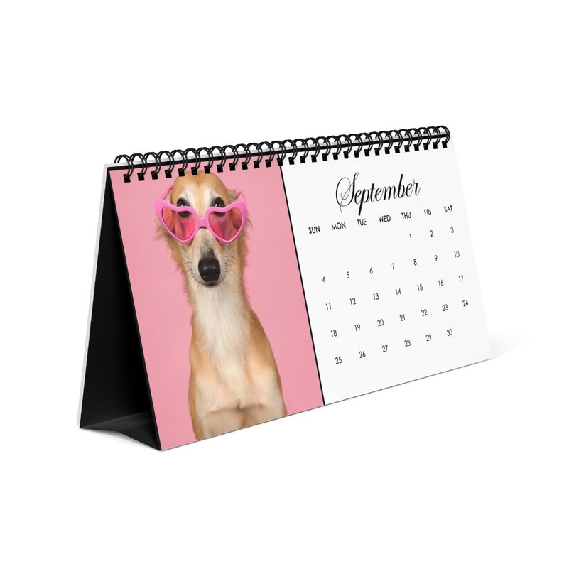 Personalized Pet Photo Desk Calendar, Dog, Cat, Any Pet, Gift for Fur Parent, For Kids, Customized for You image 3