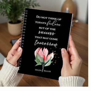 Gratitude Journal, Helen Keller Quote Journal, Lined Spiral Journal, Inspirational Journal, Manifesting Journal, Dream Journal, Work Journal