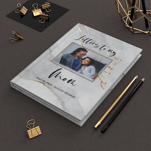 Personalized Photo Memorial Journal, Letters to My... Custom Sympathy Gift, Memorial Gift, Grief Journal, Memory Journal Keepsake