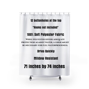 Modern Checker Shower Curtain, Trendy Bath Curtain, Housewarming Gift, Bathroom Decor, Checkered Curtain image 8