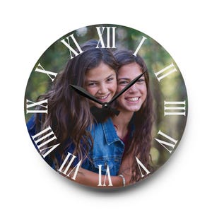 Custom Photo Wall Clock, Personalized Clock with Picture - Kids,  Family, Birthdays, Weddings