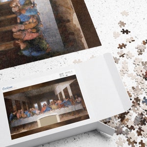 Rompecabezas de La Última Cena, 4 tamaños, Rompecabezas personalizado, Rompecabezas religioso, Regalo de Navidad, Regalo de cumpleaños imagen 6