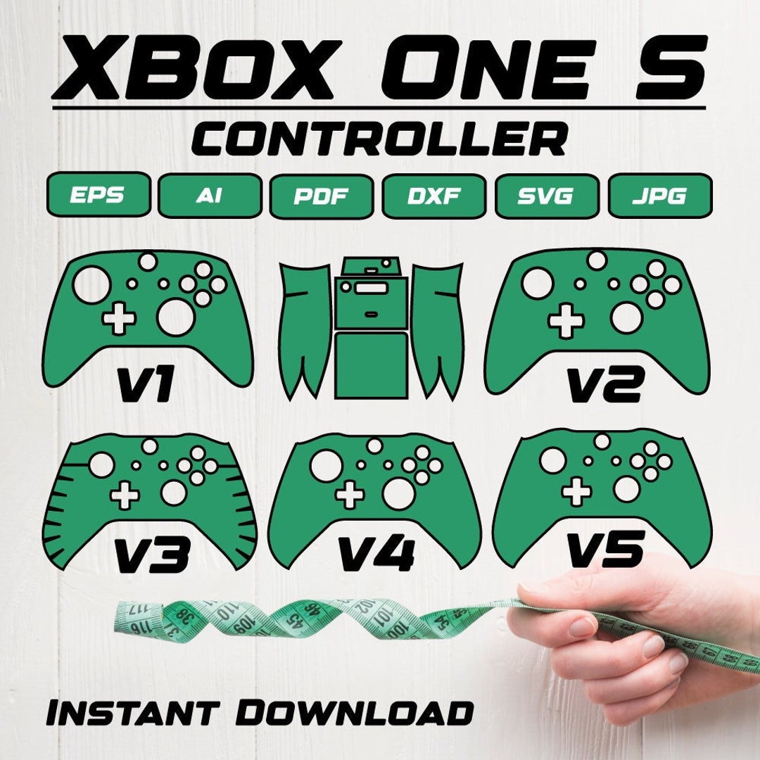 Xbox One S Controller Cut Template V1 / V2 / V3 / V4 / V5, Xbox Skin