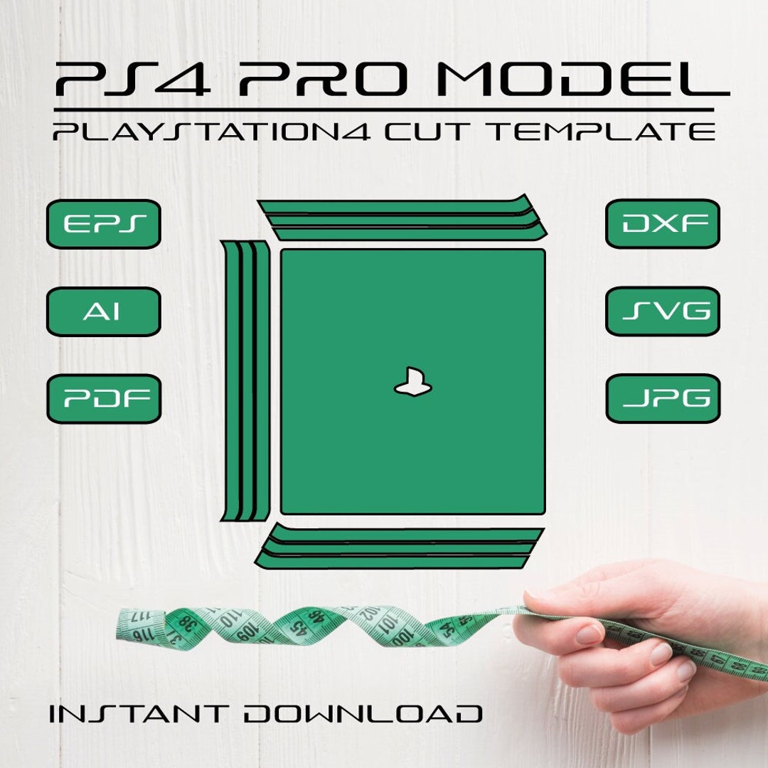 PS4 Pro Model Cut Template Playstation4 Skin Cutting Template - Etsy