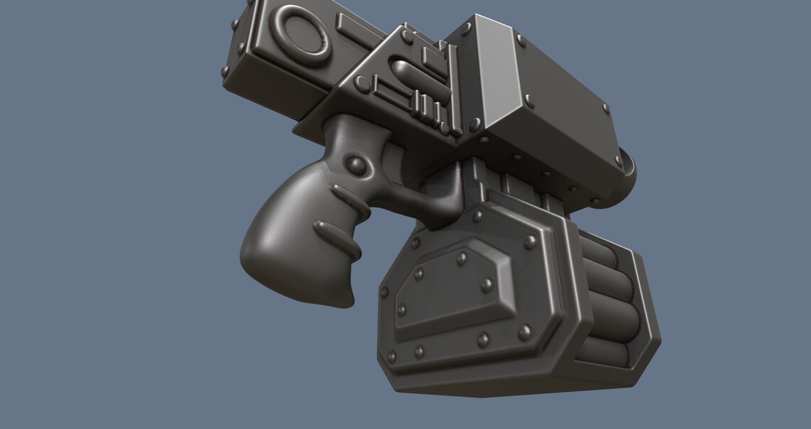 Warhammer Storm Bolter Umbra Deathwing pattern 3d model for Etsy