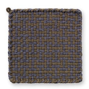 Willow Maze, Pot holder, Hot Pad, Kitchen ware, Handcrafted potholder, Cotton potholder, Cotton Hot pads, looms and loops potholders