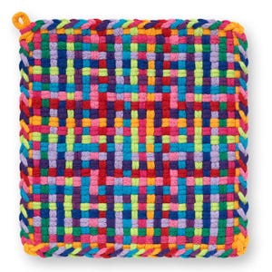Feista, Pot holder, Hot Pad, Kitchen ware, Handcrafted potholder, Cotton potholder, Cotton Hot pads, Traditional looms and loops potholders