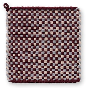 Vintage Wine, Pot holder, Hot Pad, Kitchen ware, Handcrafted potholder, Cotton potholder, Cotton Hot pads, looms and loops potholders