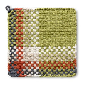 Artichoke, Pot holder, Hot Pad, Kitchen ware, Handcrafted potholder, Cotton potholder, Cotton Hot pads, looms and loops potholders