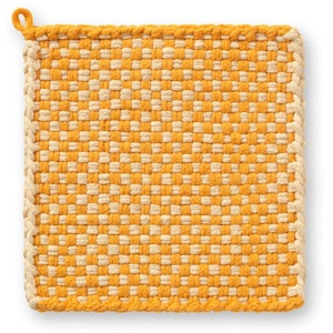 Sunny Day, Pot holder, Hot Pad, Kitchen ware, Handcrafted potholder, Cotton potholder, Cotton Hot pads, looms and loops potholders