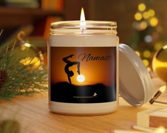 Namaste Scented Candle, Yoga Decor, Mindfulness Gift, Aromatherapy Candle, Stress Relief, Meditation, Home Fragrance