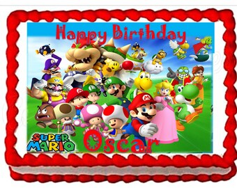 Mario Birthday Cake Etsy