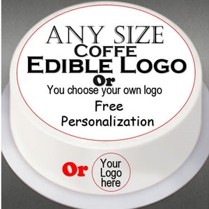 Coffee/Latte Edible cake topper icing Frosting sugar sheet. Starbucks Logo. Uncut sheet