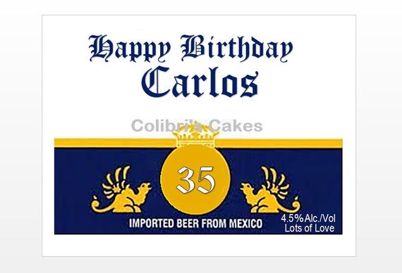Corona Beer Cerveza Corona Edible Icing Frosting Sheet Cake | Etsy