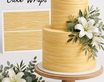 Edible Wood Cake wraps. Icing frosting sugar sheet.