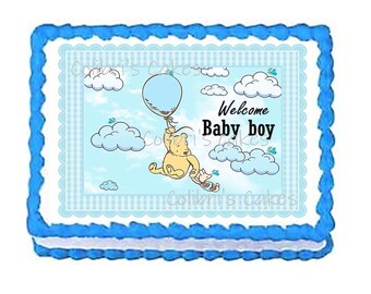 Edible Winnie the pooh Image Cake topper icing frosting sugar sheet