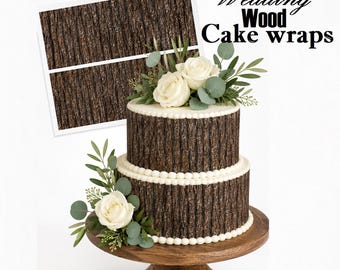Edible Bark Tree trunk Texture cake Print. Edible icing frosting sugar sheet.