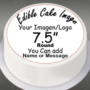 Edible Custom cake image topper Personalized Image Edible Photo cake. Uncut.