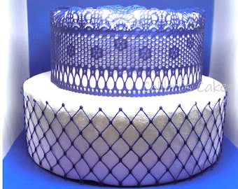 Edible Lace, Sugar Lace, Cake Lace, Large piece. Wedding Cake, Baking and Cake Decorations, Cookies or Cupcakes.