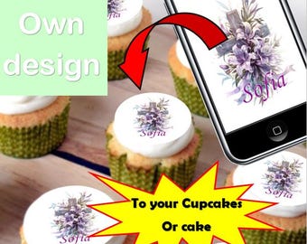 Cake topper Edible icing/frosting sugar sheet - images for cakes,  cupcakes, cookies, treats edible cake topper. Uncut.