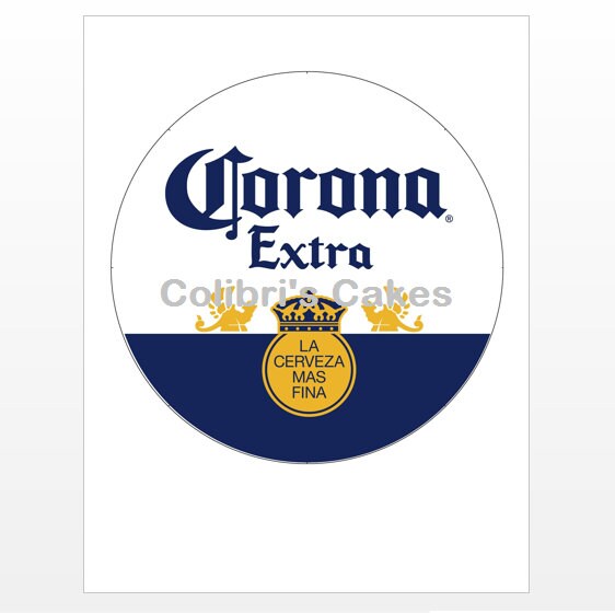 Corona Beer Cerveza Corona Edible icing Frosting Sheet Cake | Etsy
