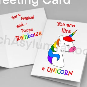de voeux de licorne arc-en-ciel | Cadeau drôle d'humour rire pour LGBT cadeau pour enfants cadeaux drôles cadeau bâillon