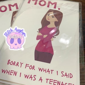Mama Grußkarte | Teenager Witz Geschenk Muttertag Geburtstag spezielles Geschenk Humor Geschenke Valentinstag Lustige Karten Teenager Teenager Mutter