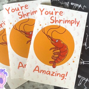 Garnalenwenskaart | garnalen geweldig verjaardag valentijnsdag oceaan zee oceaan cadeau liefde crustaceancore humor crustacean oceanblush