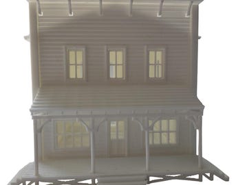 Kit modello Western General Store in scala HO/N per layout di treni/diorami/set