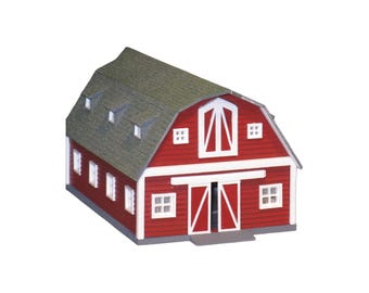 HO / N Scale Barn Model Kit for Train layouts / dioramas / sets
