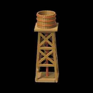 HO/N Scale Western Water Tower Model Kit for Train layouts/dioramas/Sets