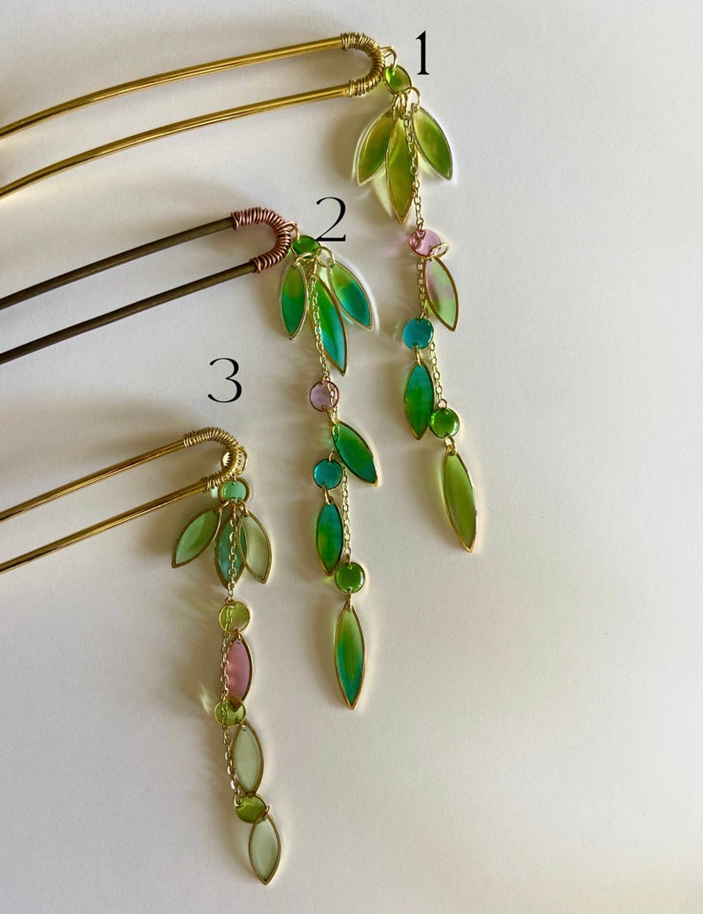 Kelp Strand Hair Fork Suncatcher Hair Prong Etsy