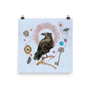The Crow Familiar Print
