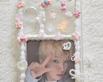 KAWAII cute phone case for KPOP photocard PC Samsung s23