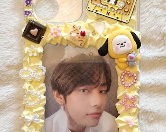 BTS theme PHONECASE for photocard holding Samsung s23 Ultra