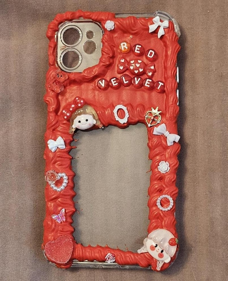 DM me first please! Custom Decoden Decorated Phonecases KPOP Photocard holding cases [DM Me first please!] image 3