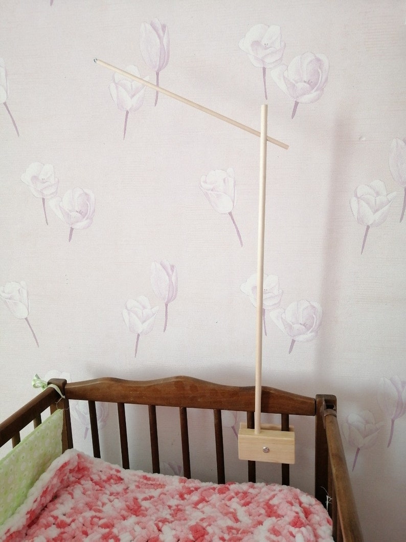 Baby mobile stand Baby crib mobile Baby cot attachment Baby Etsy