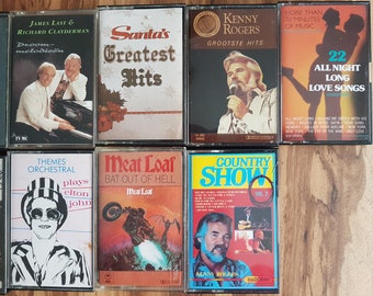 Cassettebandjes, cassettes, muziektapes diversen