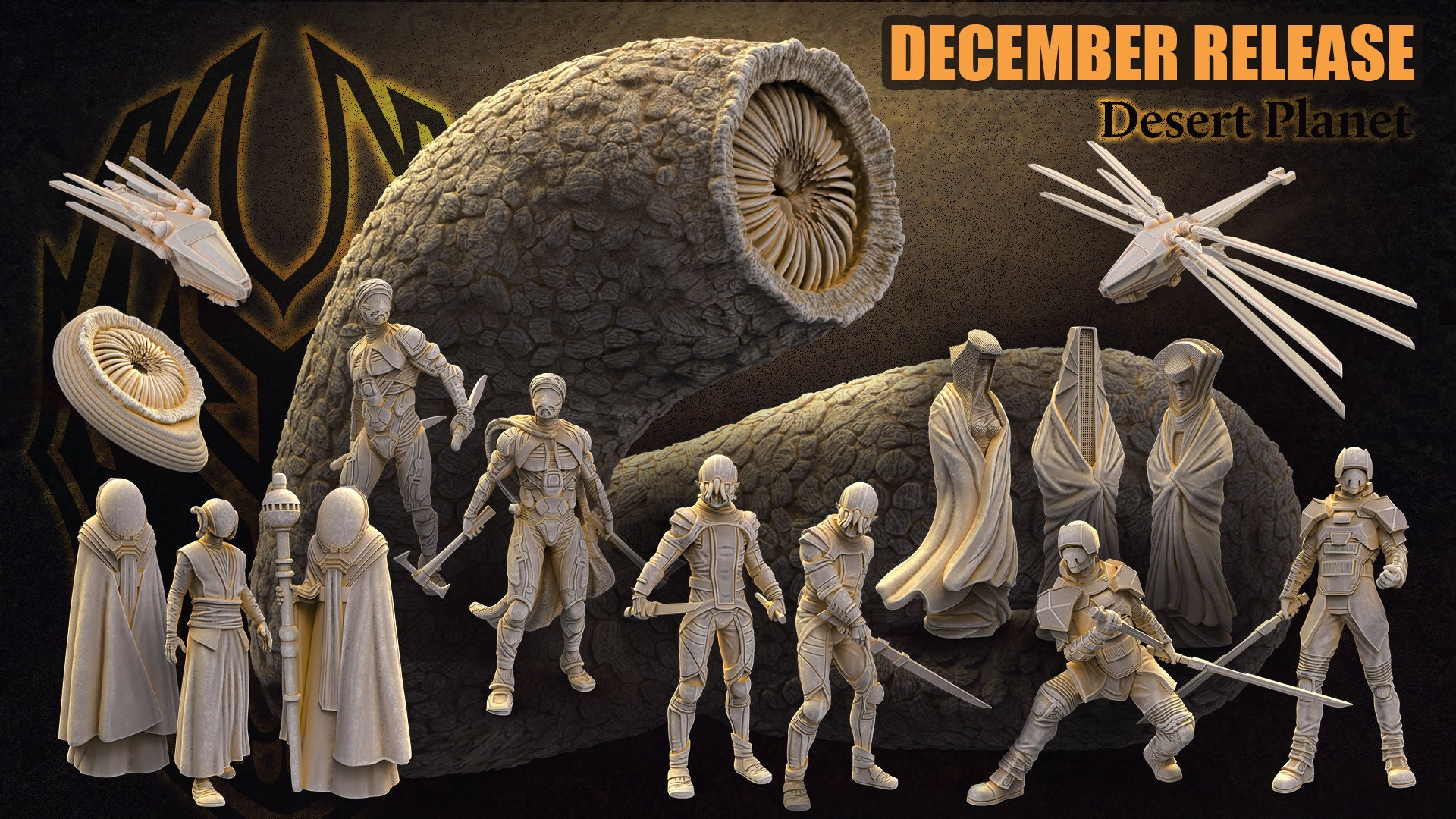 Desert Planet Grinning God December 2021 Resin 3d