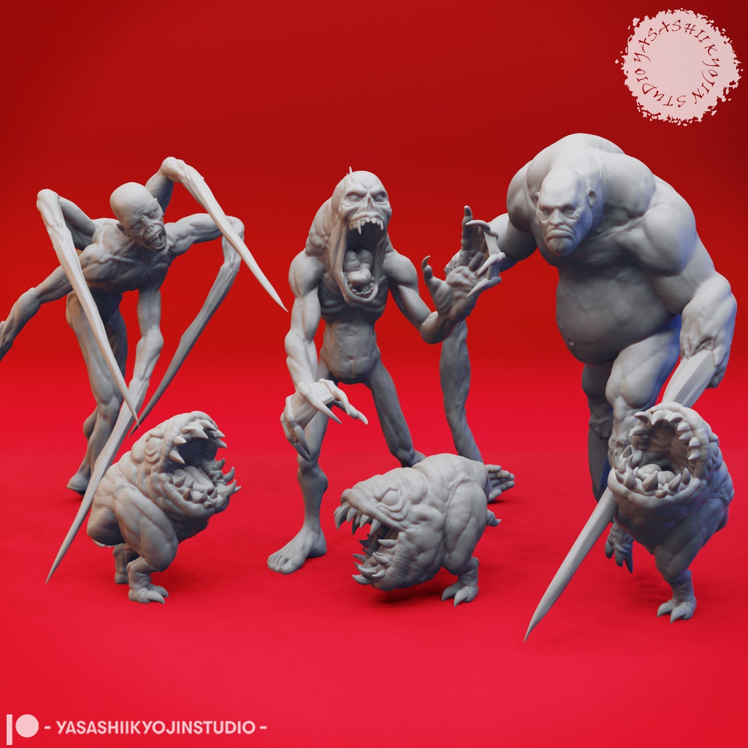 Sorrowsworn the Hungry  the Lonely  the Wretched  the Lost Yasashii  Kyojin Studio Printed Mini Dungeons and Dragons, Pathfinder - Etsy