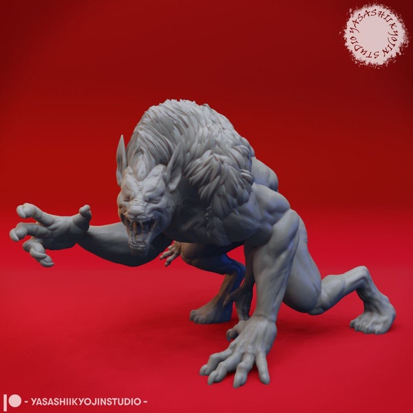 Draegloth - Yasashii Kyojin Studio - Resin Printed Mini for Tabletop Gaming, Dungeons and Dragons, Pathfinder, and other RPG's