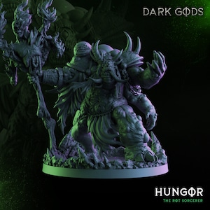 Hungor, Rot Sorcerer - Dark Gods- Resin Printed Miniature for  Tabletop War Gaming, D&D, Pathfinder, other RPG's