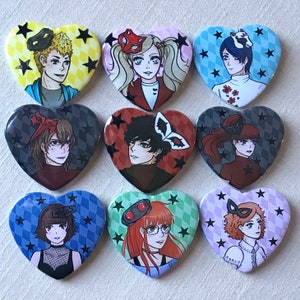 Phantom Thieves Heart Buttons