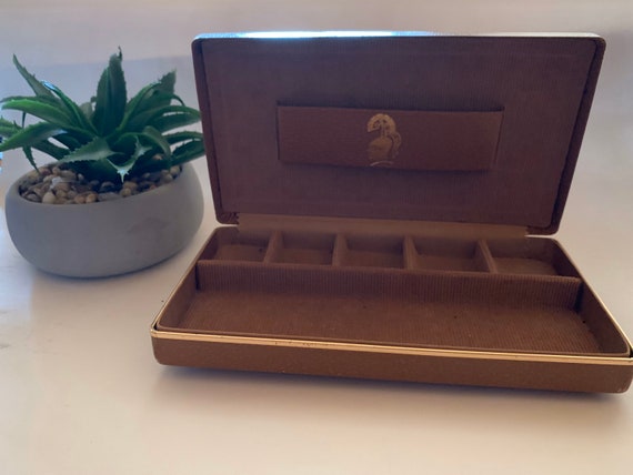 Vintage jewelry box for men, medieval knight helme