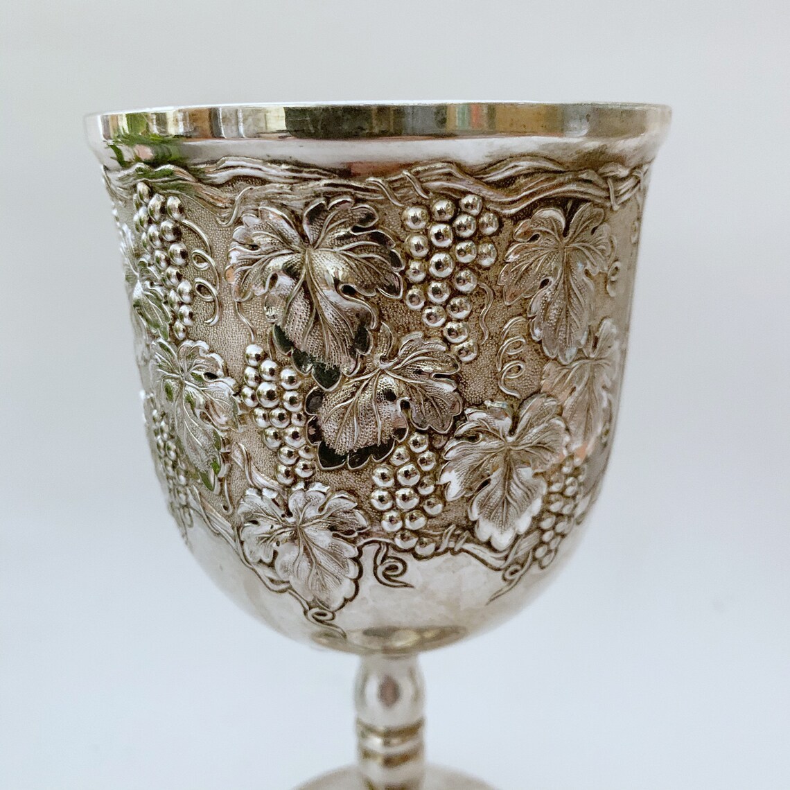 Vintage wine cup 2 silverplated vintage wine cup Etsy