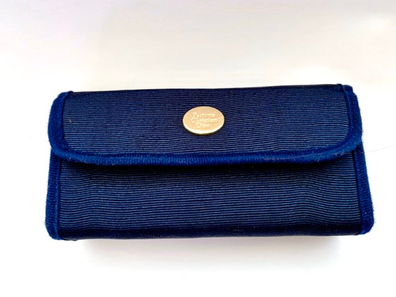 Vintage Dior, blue cosmetic bag, Christian Dior pe