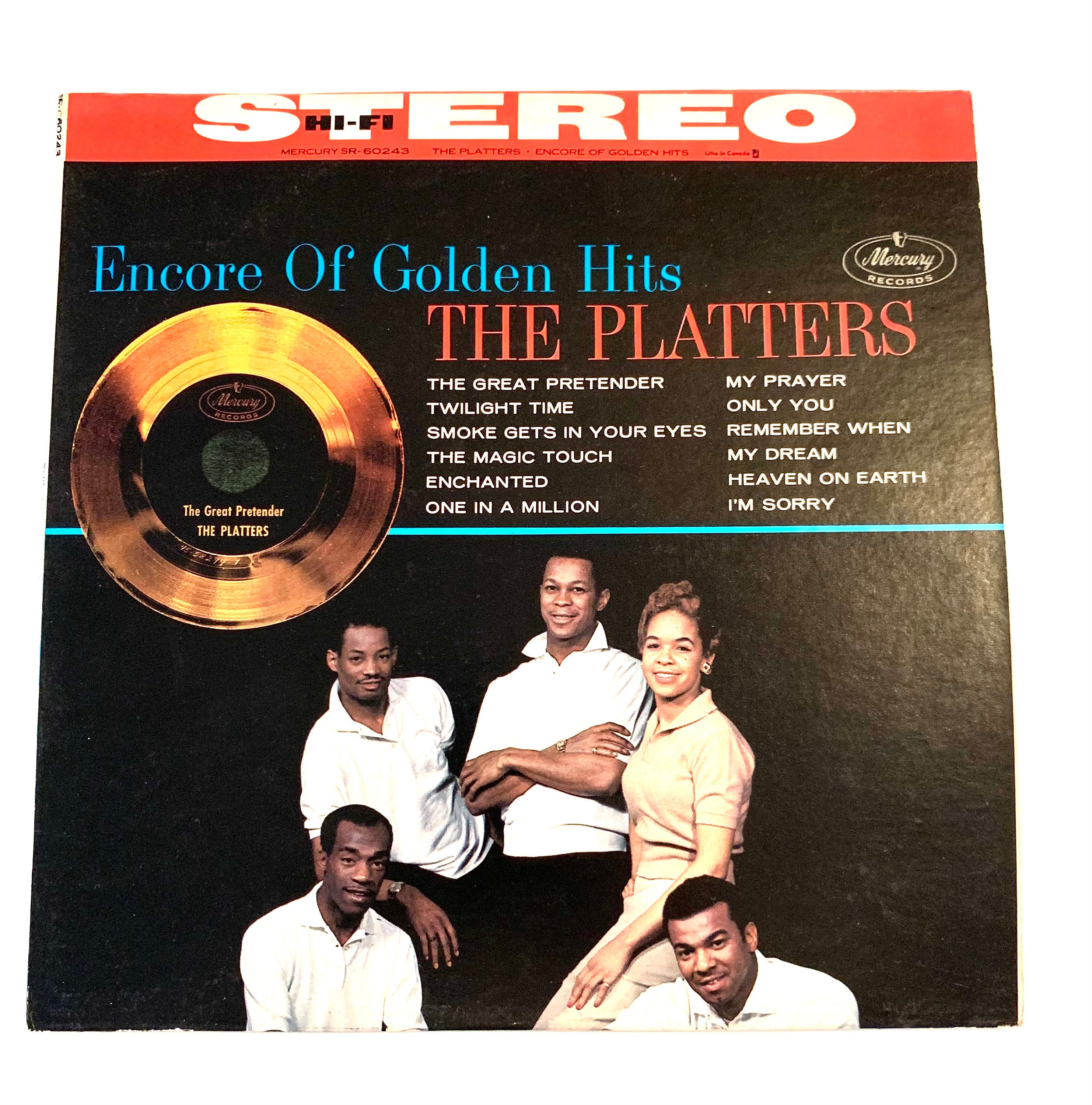 Vinyl Vintage Record the Great Pretender the Platters Encore Etsy Canada