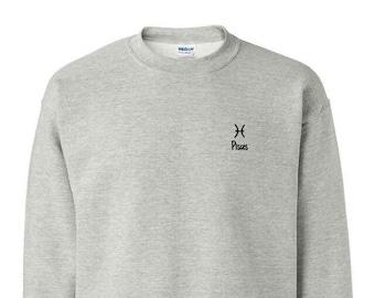 Vissen Dierenriem / Astrologie Teken Crewneck - Grijs